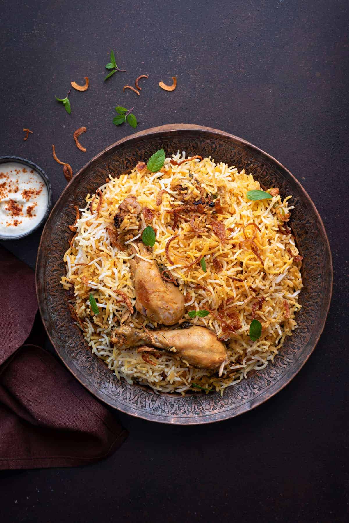 Biryani plated — analysed in seconds